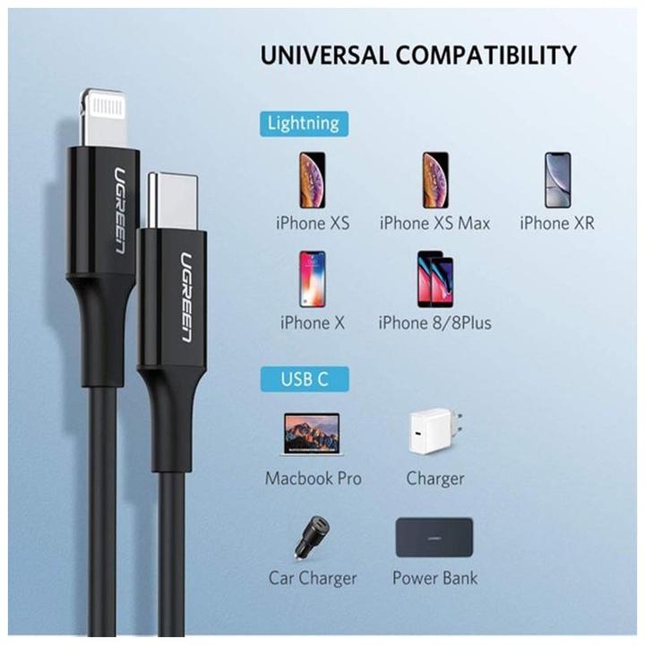 Immagine prodotto Ugreen Cavo da fulmine a USB-C 2.0 (1 m, USB 2.0)