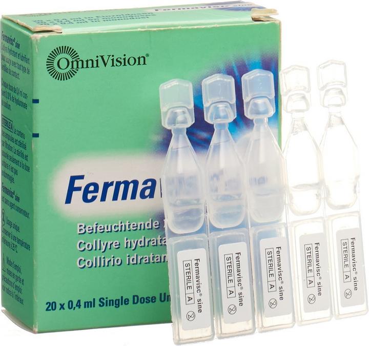 Actual product image OmniVision Eye drops Fermavisc Sine SDU (8 ml, Fermavisc sine Gtt Opht)