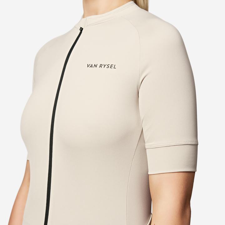 Image du produit Van rysel Maillot vélo route manches courtes été regular femme - beige (M)
