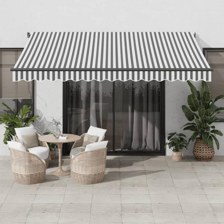 Actual product image VidaXL Markise Gelenkarmmarkise Sonnenmarkise Balkon Automatisch 400x350cm (4 m)