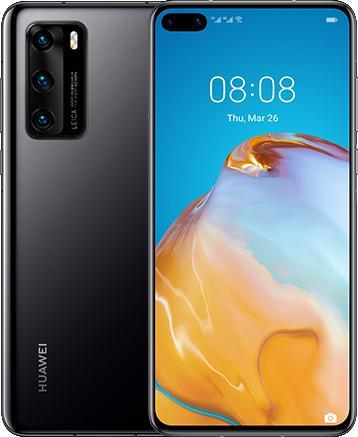 Huawei P40 (128 GB, Black, 6.10", Hybrid Dual SIM + eSIM, 50 Mpx, 5G)