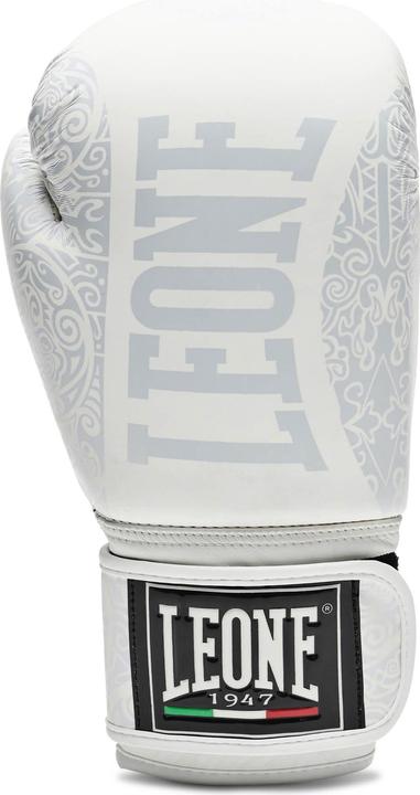 Actual product image Leone Boxing Gloves Maori White GN070 (16 OZ)