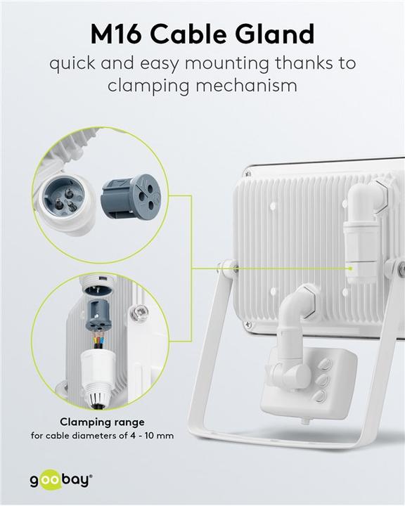 Actual product image Goobay LED outdoor spotlight (4260 lm, IP44)