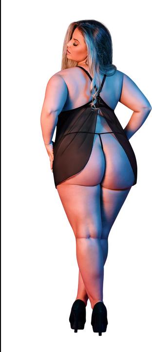 Actual product image Magic Silk Baby Doll w/ Fly Away Back & G-Set (XXL)