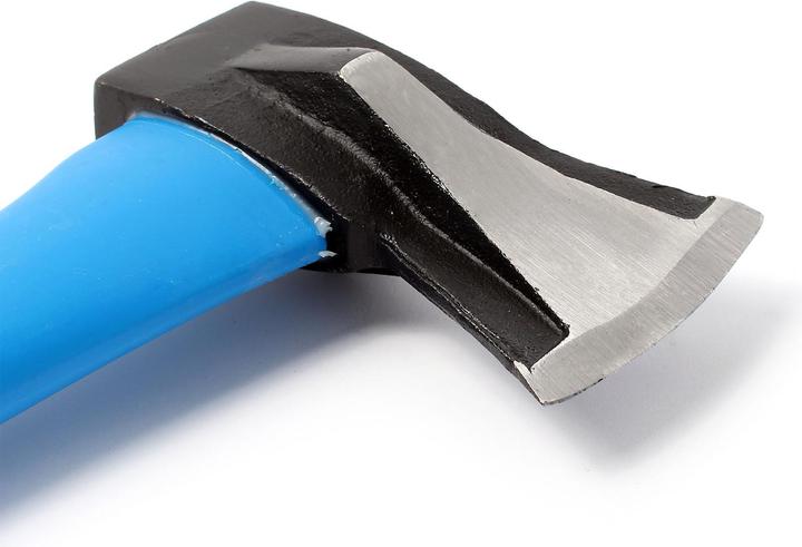 Actual product image XPOtool Splitting Axe 1000g Fibreglass Handle 600mm Carbon Steel Blade Wood Log Chopping Hatchet