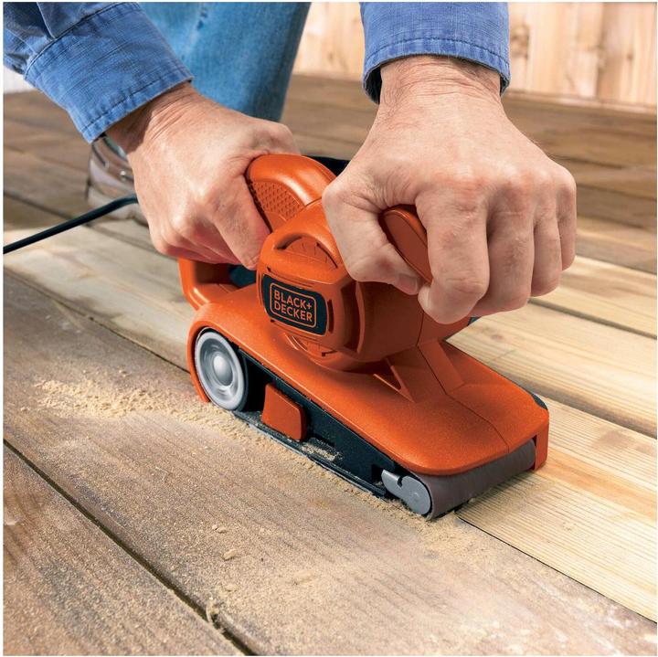 Immagine prodotto Black & Decker Levigatrice a nastro 720W KA86, 75mm x 457mm (Smerigliatrice, 720 W)