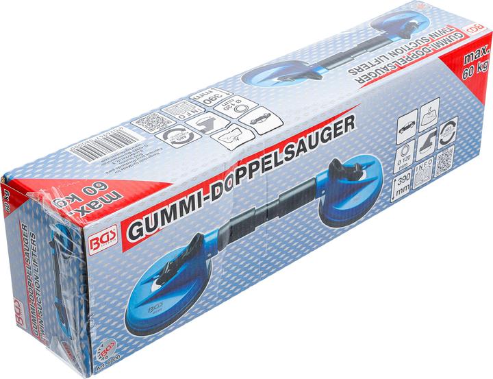 Produktbild BGS Gummi-Doppelsauger ABS mit flexiblen Köpfen Ø 120 mm 390 mm (60 kg)