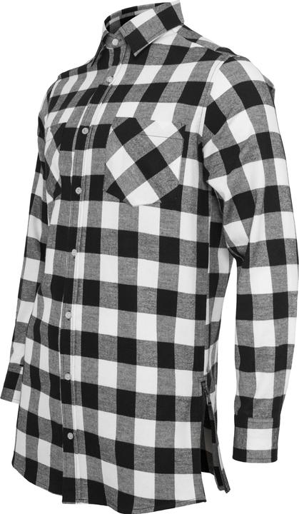 Actual product image Urban Classics Side-Zip Long Checked Flanell Shirt (S)