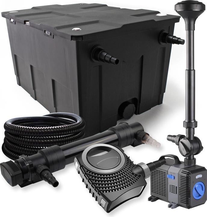 Actual product image SunSun 1-chamber Filter Set 60000l 36W UVC Pond Clarifier NEO10000 80W Pump Hose Fountain