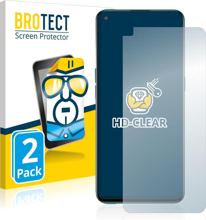 Produktbild BROTECT Schutzfolie Displayschutz Klar (2 Stück, OnePlus Nord CE 5G)