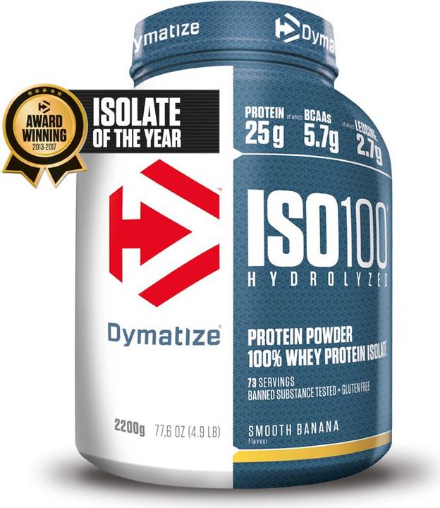 Immagine prodotto Dymatize Iso 100 (Banana liscia, 1 pz., 2200 g)