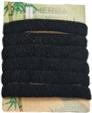 Produktbild Herba Ecofriendly Haarbinder, schwarz, Ø 5 cm, 6 Stk