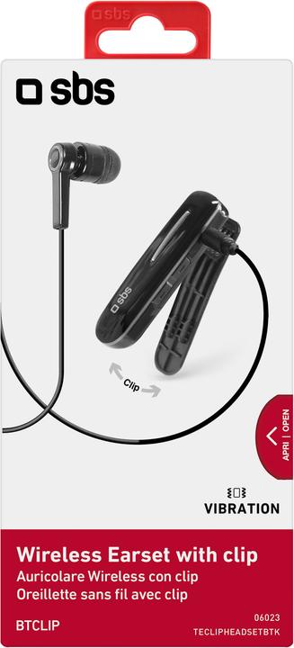Produktbild SBS Wireless-Kopfhörer mit Clip (96 h, Kabellos)