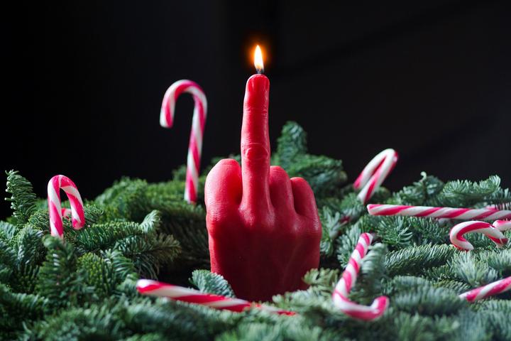 Actual product image Candle Hand F*ck you (1 pcs.)