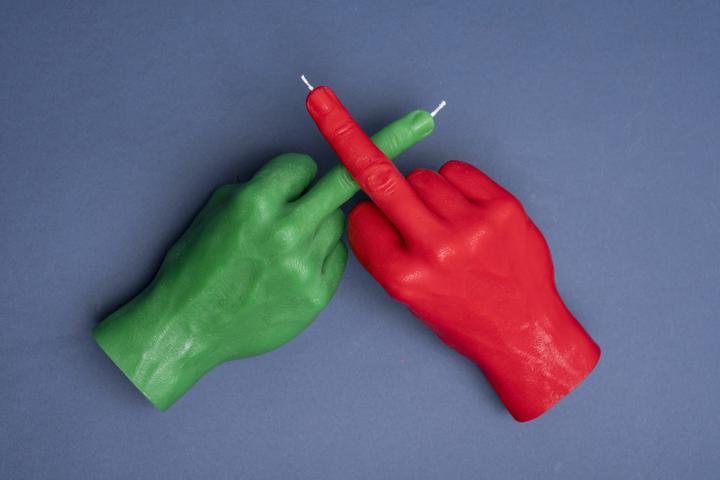 Actual product image Candle Hand F*ck you (1 pcs.)