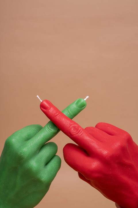 Actual product image Candle Hand F*ck you (1 pcs.)