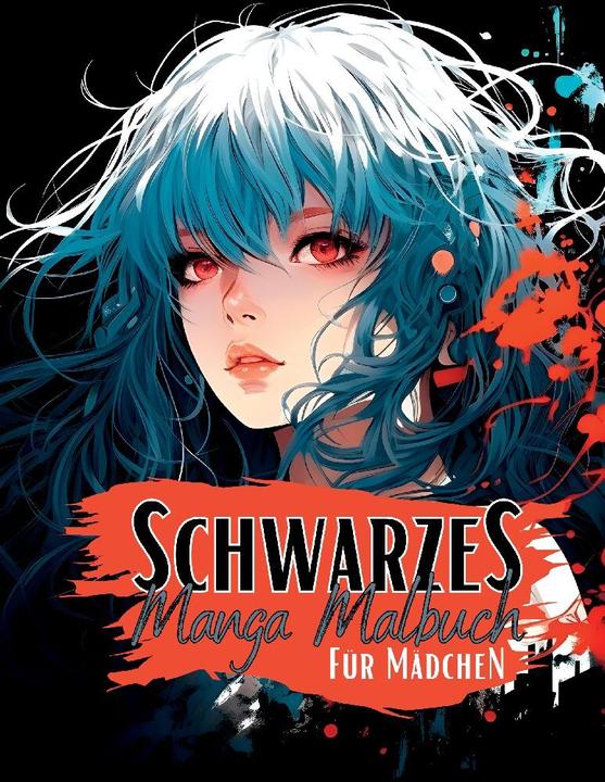 Image du produit Livre de coloriage manga noir pour filles