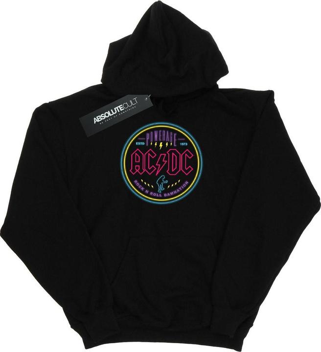Actual product image AC/DC Womens/Ladies Circle Neon Hoodie (L)
