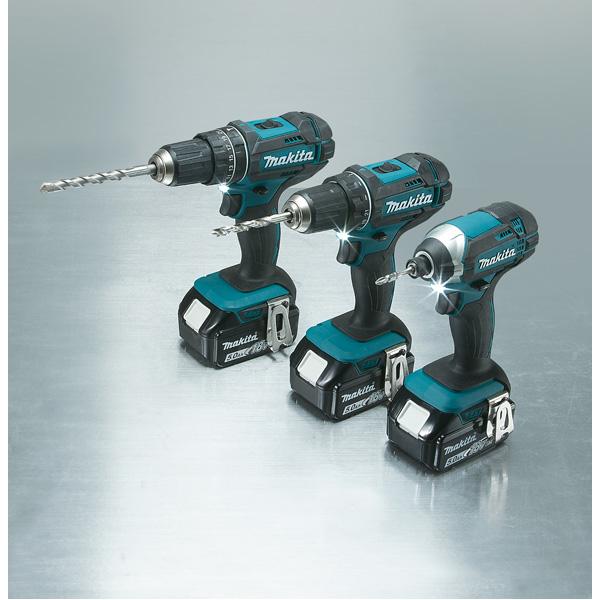 Actual product image Makita Cordless drill screwdriver DDF482RMJ Set (Rechargeable battery operated)