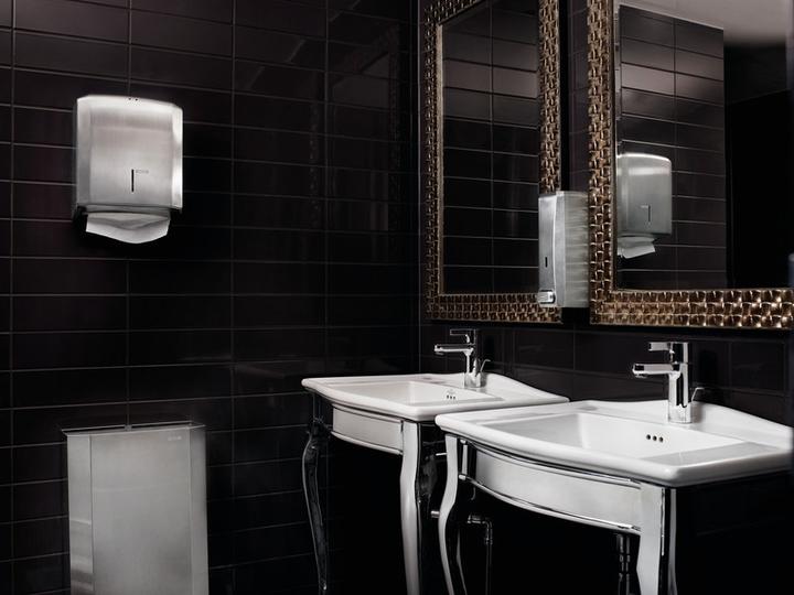 Actual product image Katrin Folded towel dispenser Stainless Steel