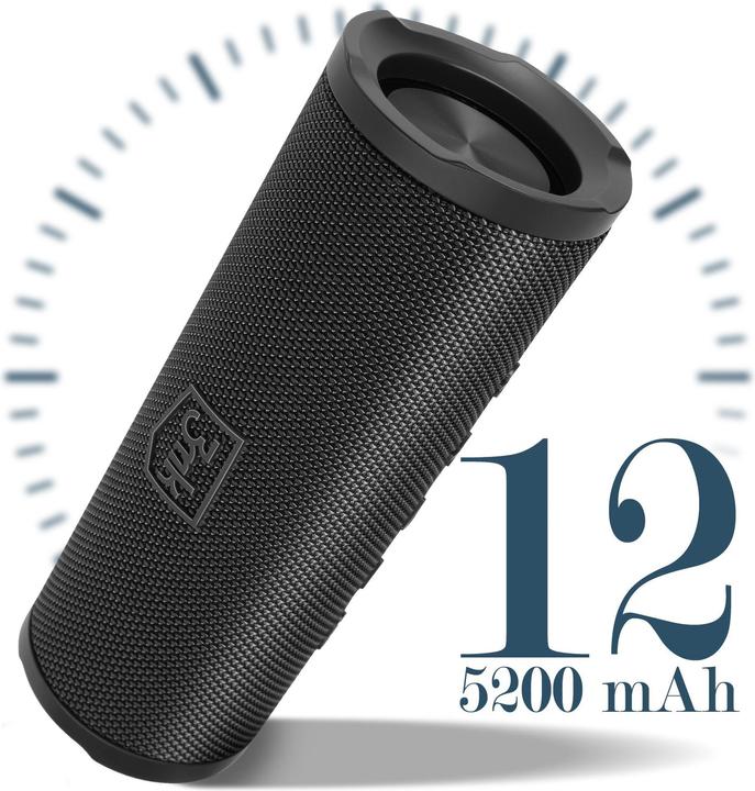 Produktbild 3MK Fuego głośnik bezprzewodowy 30W Bluetooth 5.3 TWS IPX7 czarny/black (12 h, Stromversorgung über USB)