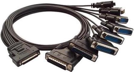 Actual product image Moxa CBL-M68M25X8-100 - Serial SCSI VHDCI 68 to 8 x DB25 connector cable, 1 m (1 m)