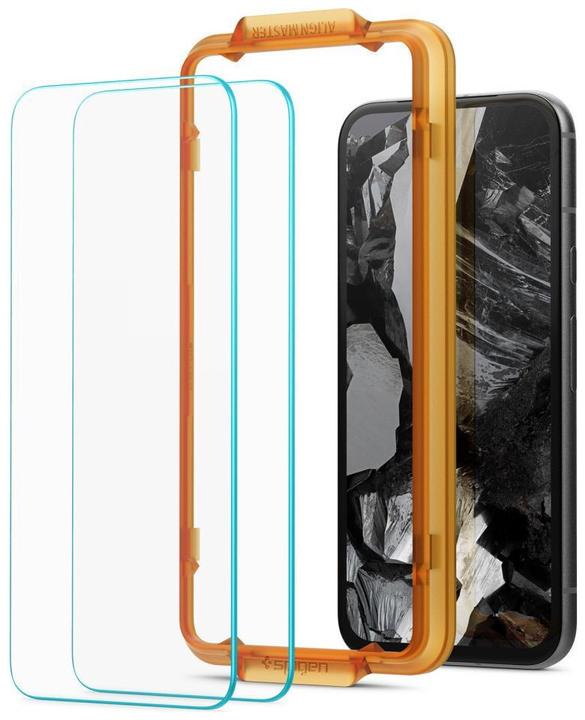 Actual product image Spigen GLAS.tR Align Master Google Pixel 8a Glass Screen Protector 2PCS (2 Piece, Google Pixel 8a)