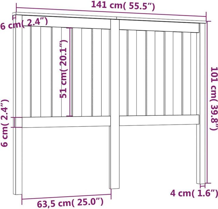 Image du produit VidaXL Alberto (141 x 6 x 101 cm)