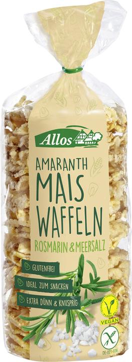 Immagine prodotto Allos Cialde di mais amaranto rosmarino e sale marino (100 g)