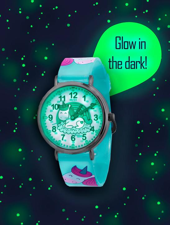 Produktbild Kiddus Time Teacher Happy Unicorn (Englisch) (Analoguhr, 33 mm)