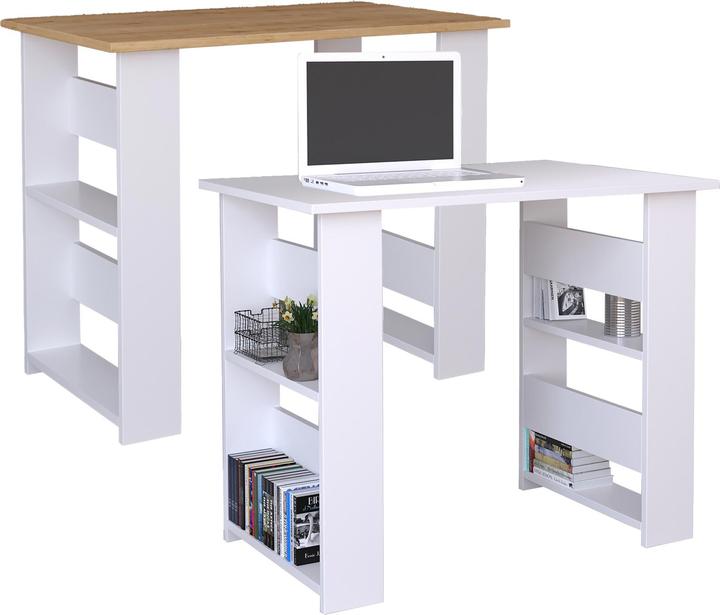 Produktbild VCM Holz Schreibtisch Computertisch Arbeitstisch Bürotisch Büro Tisch Efilo (90 x 56 x 74 cm)
