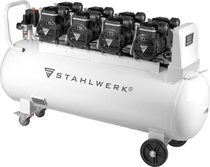 Produktbild Stahlwerk Kompressor 10 bar 8,6 PS 6,4 kW 840 l/min 150 l Druckluftkompressor (10 Bar, 150 l)