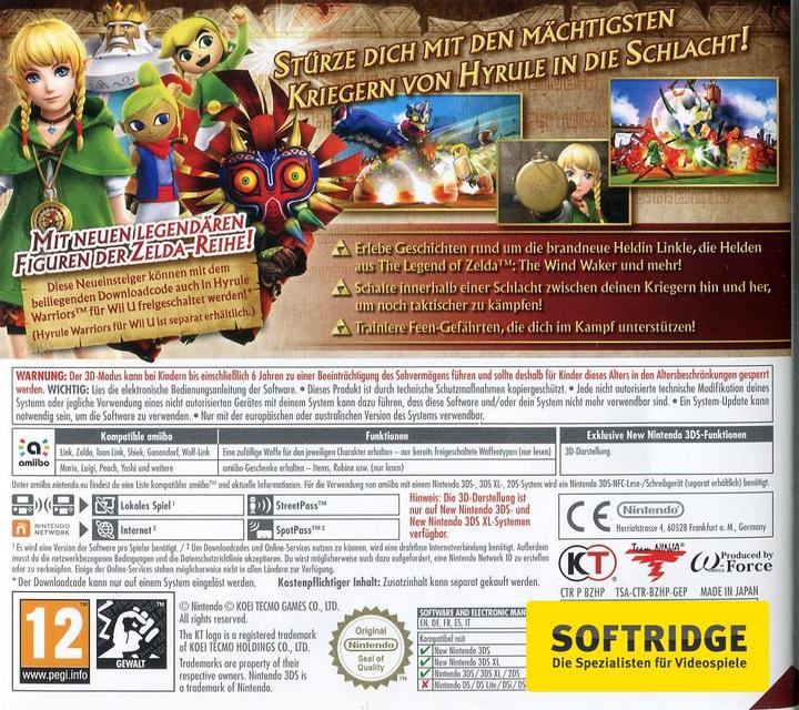 Produktbild Nintendo Hyrule Warriors: Legends (2DS, 3DS, 3DS XL, Multilingual)