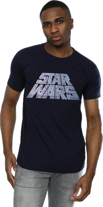 Actual product image Star Wars Mens Silver Logo T-Shirt (XXL)