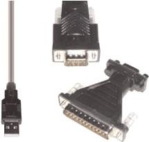 Produktbild E+P CC 522 USB RS-232 + Sub-D 25p Schwarz Kabelschnittstellen-/adapter (1.80 m)