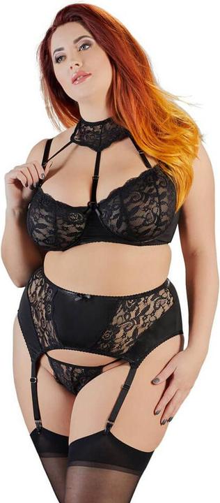 Produktbild Cottelli Collection Spitzen-Straps-Set (XXL, 95 D)