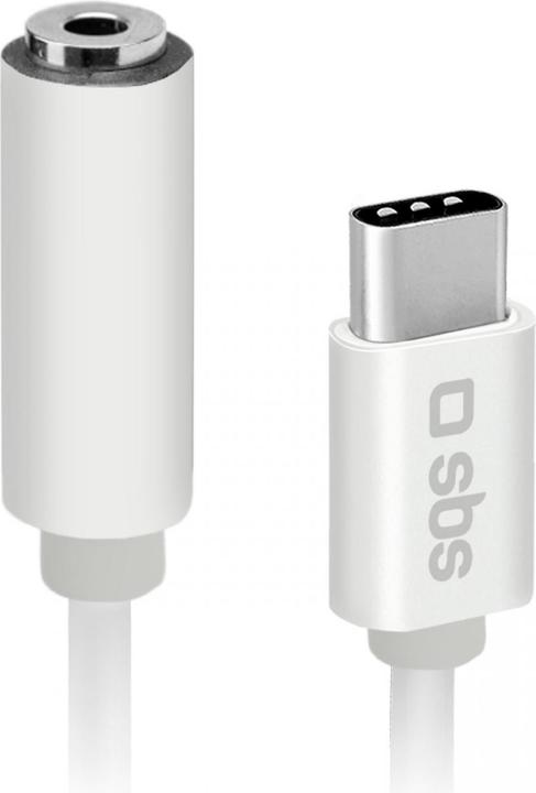 Image du produit SBS Adaptateur USB type C vers jack 3,5 mm blanc (Jack 3.5mm, USB Type C)