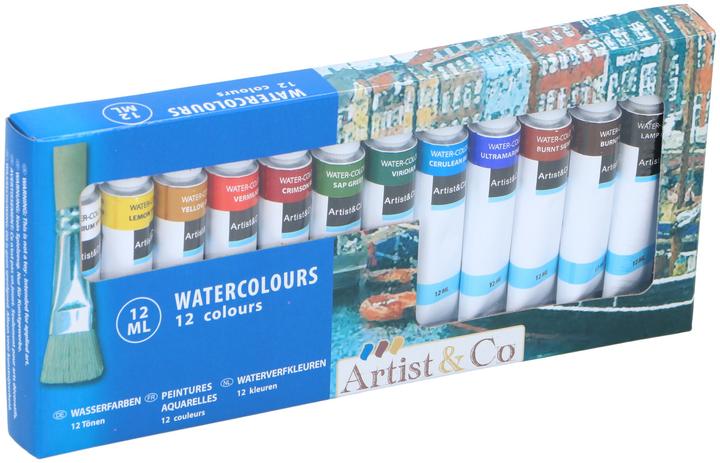 Produktbild Artist&Co Aquarellfarben (Mehrfarbig, 144 ml)