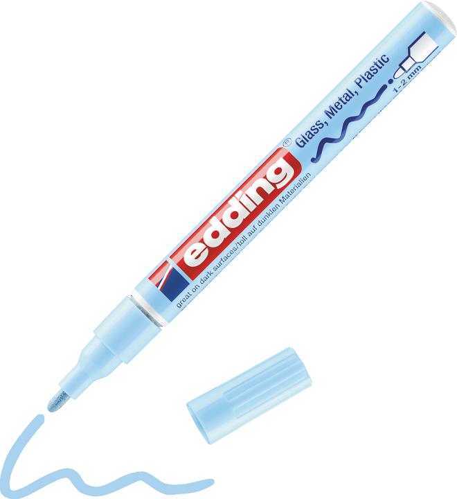 Image du produit Edding 751 - Marqueur à peinture (Bleu, 1 mm, 10 x)