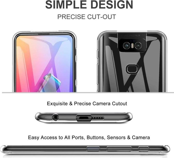 Actual product image Screenguard Asus ZenFone 6 Flexible TPU Clear Case (Asus Zenfone 6)