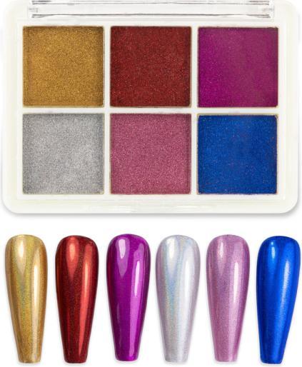 Immagine prodotto Nagellack24 Powder Mirror Effect Holo Case (Decorazione unghie)
