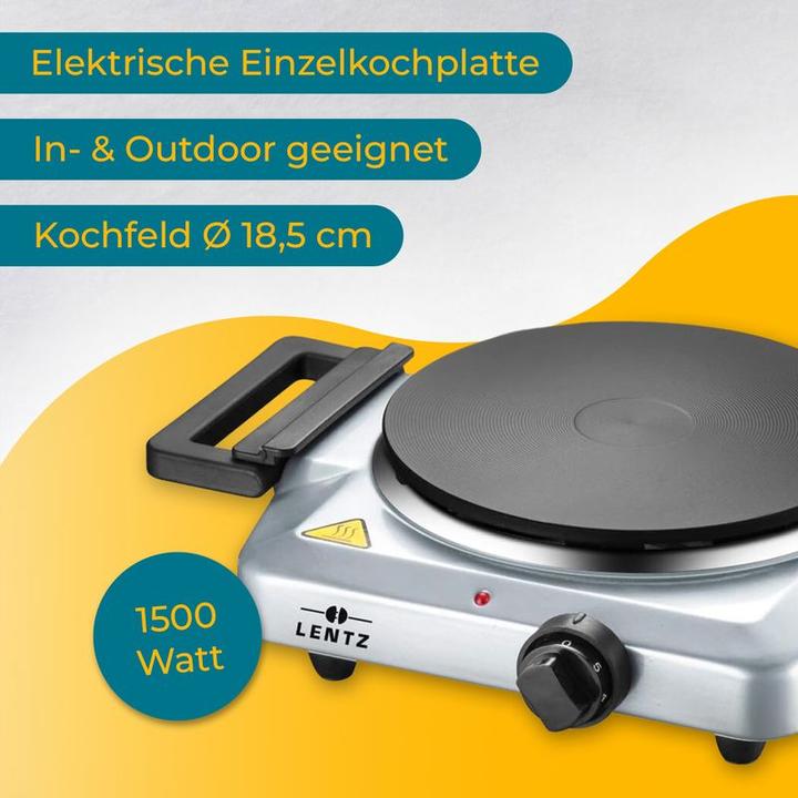 Produktbild Lentz Kochfeld Einzelkochplatte Herdplatte Plattenherd Tischherdplatte