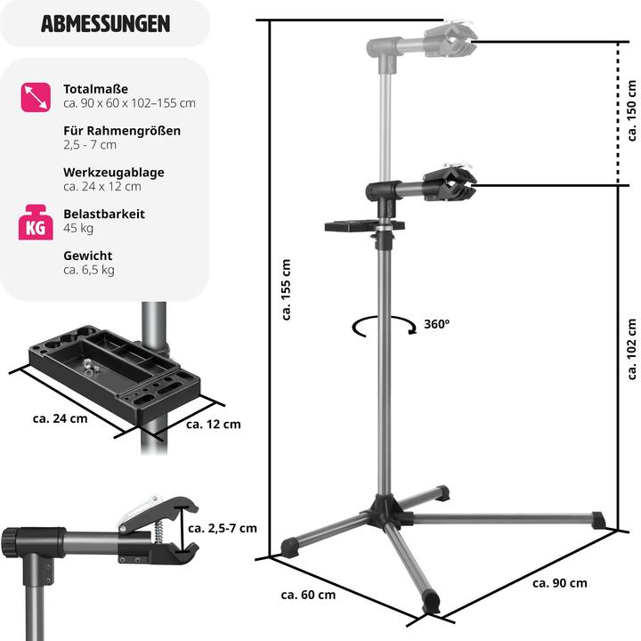Produktbild tectake Fahrradmontageständer