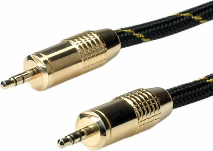 Actual product image Roline GOLD stereo jack connection cable (5 m, 3.5mm jack (AUX))