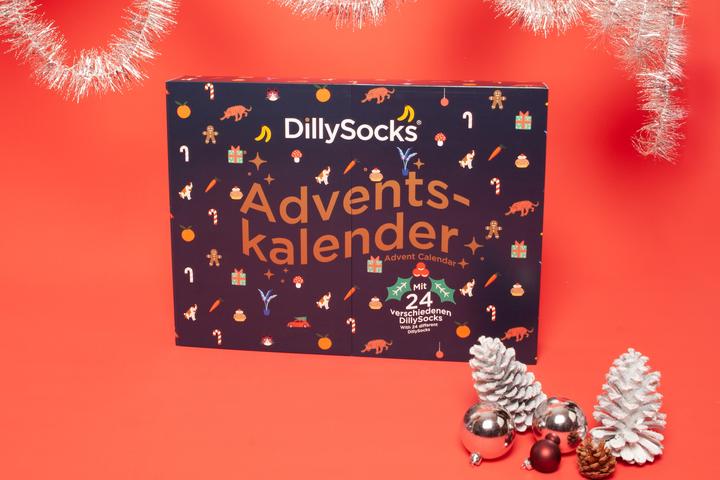 Produktbild DillySocks Socken Adventskalender (24er Pack, 41 - 46)