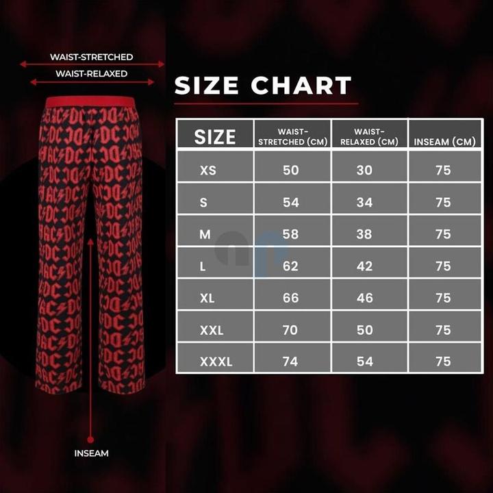 Produktbild Recovered AC/DC Stepped Black Loungehose XXL (XXL)