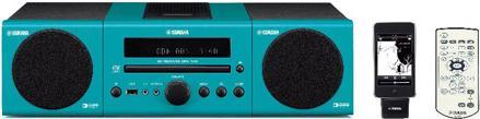 Actual product image Yamaha MCR-140, complete micro system, light blue