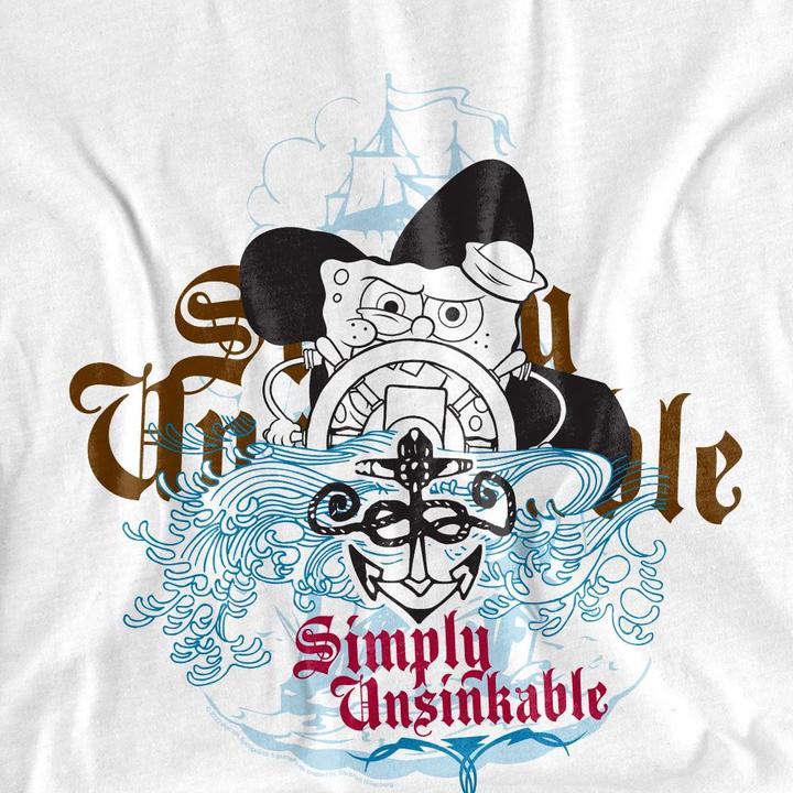 Immagine prodotto Spongebob Squarepants Simply Unsinkable Maglietta Adulto Unisex (XXL)