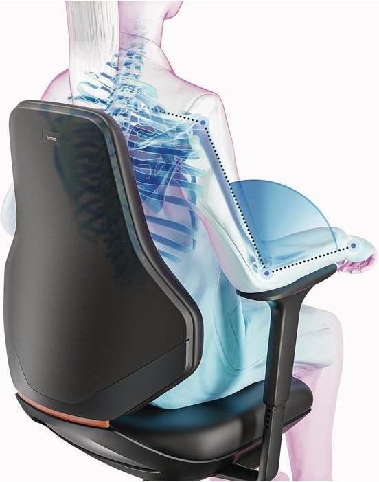 Actual product image Bimos Armlehne passend für Arbeitsdrehstuhl Texon Multifunktional schwarz