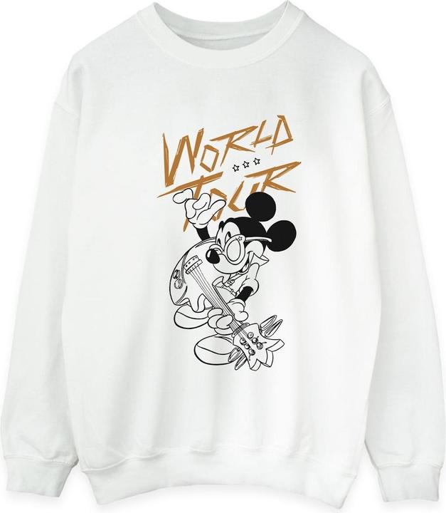 Actual product image Disney Mens Mickey Mouse World Tour Line Sweatshirt (XL)